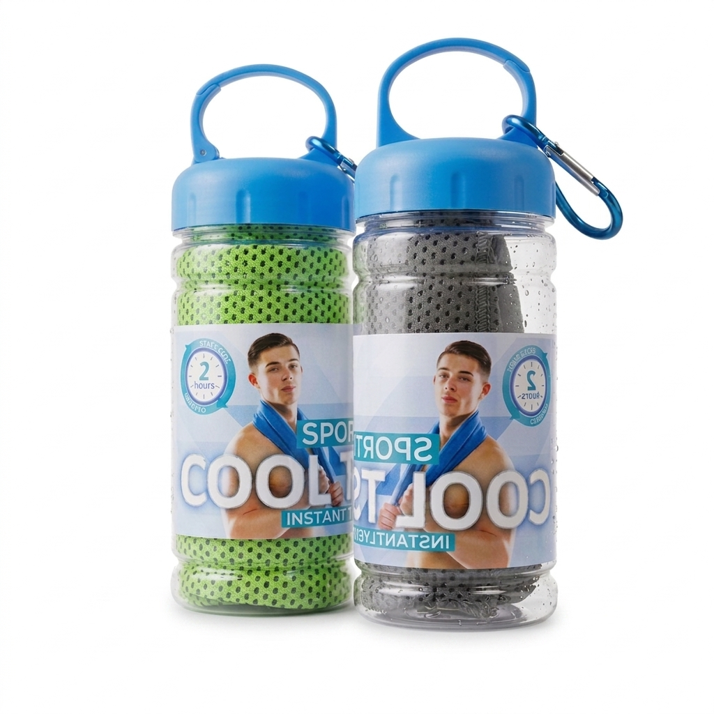 Cooling Towel (30x90cm) with Bottle